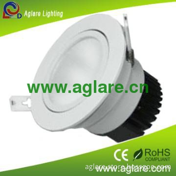 Super bright!! 15w cob led  round indoor recessed led downlight